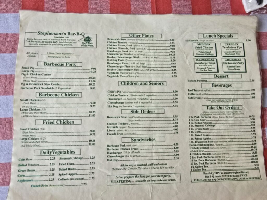 Stephenson\\\\\\\\\\\\\\\\\\\\\\\\\\\\\\\\\\\\\\\\\\\\\\\\\\\\\\\\\\\\\\\'s Bar-B-Q Menu 1